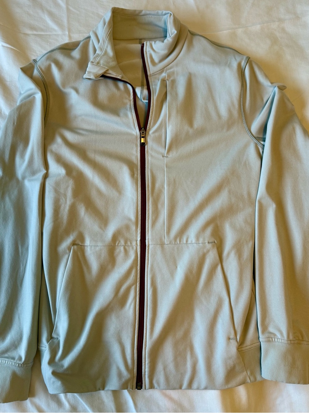 Lululemon Light Gray Full-Zip Jacket